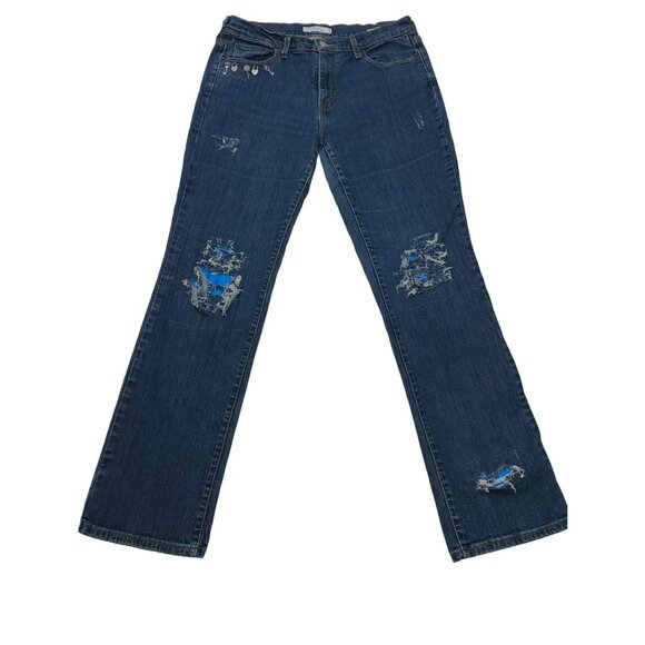 Vintage ONE of A Kind Levi’s 505 Straight Leg Woman’s Jeans Size 12 - Picture 1 of 11
